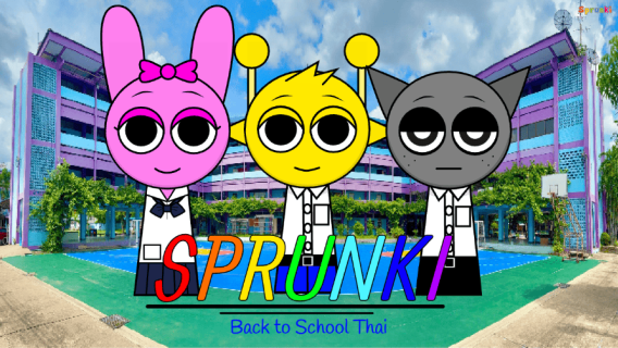 Sprunki but Back to School Thailand cover art