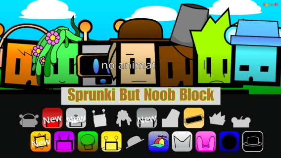 Sprunki But Noob Block cover art