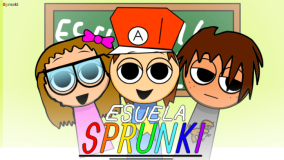 Sprunki Escuela cover art