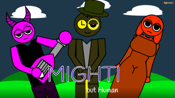 Sprunki Mighti But Human cover art