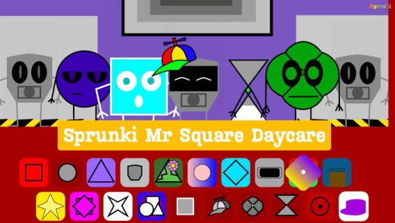 Sprunki: Mr Square Daycare cover art