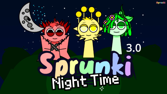 Sprunki Night Time 3.0 cover art