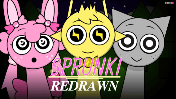 Sprunki Night Time Redrawn cover art