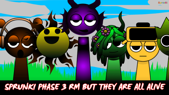 Sprunki Phase 3 RM But All Alive cover art