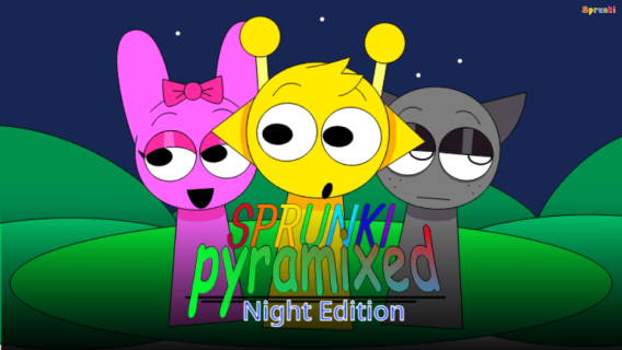 Sprunki Pyramixed: Night Edition cover art
