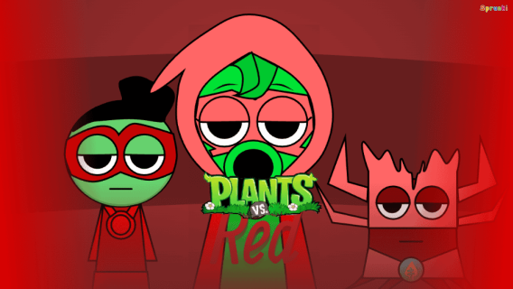 Sprunki Red vs Plants cover art