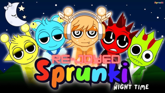 Sprunki Rejoyed: Night Time cover art