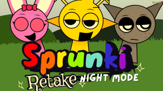 Sprunki Retake: Night Mode cover art