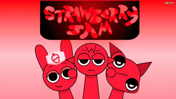 Strawberry Jam but Sprunki cover art